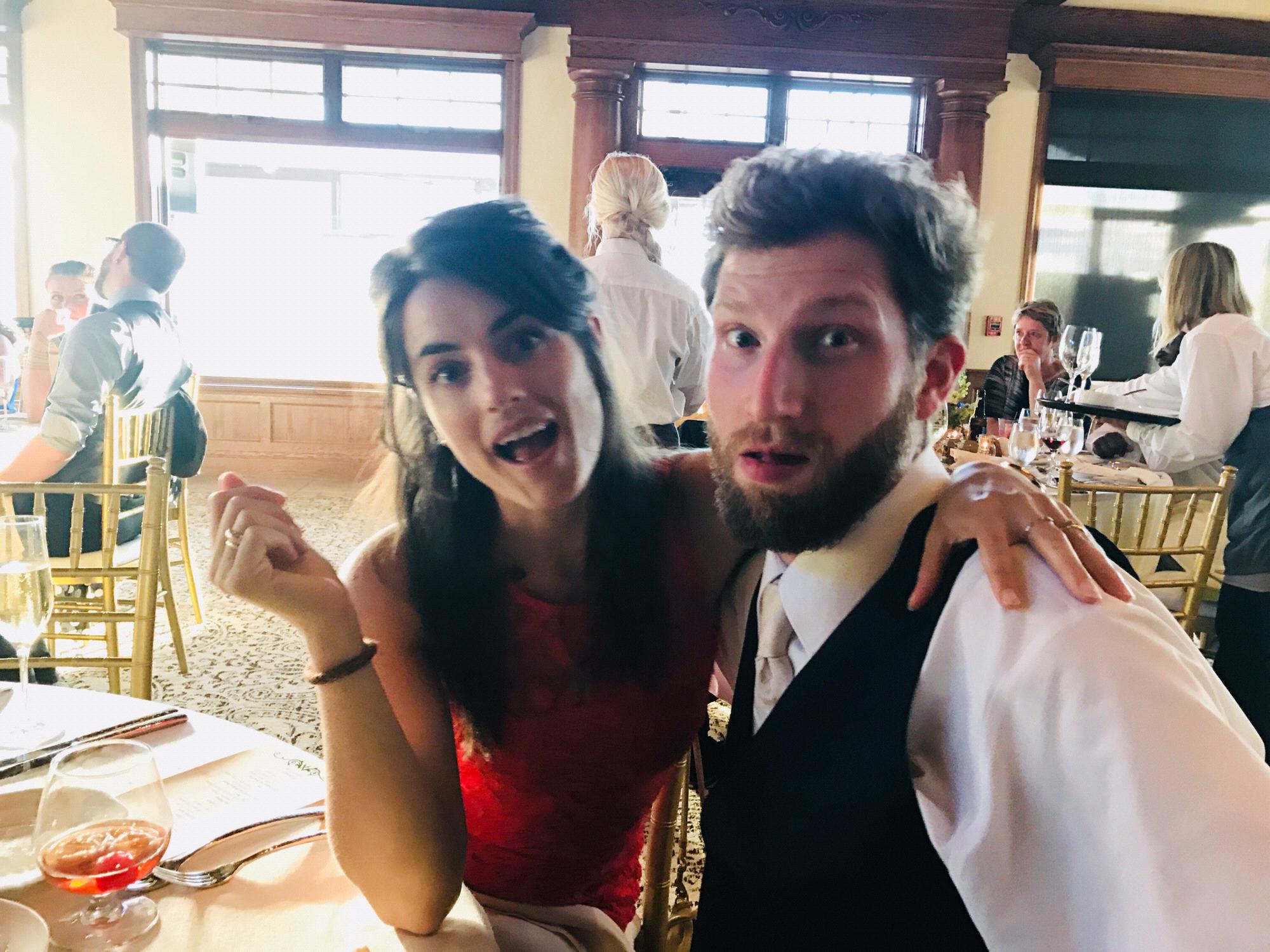 Clearly most of the pictures taken of us are at weddings
