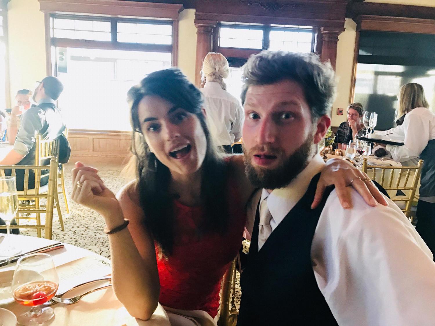 Clearly most of the pictures taken of us are at weddings