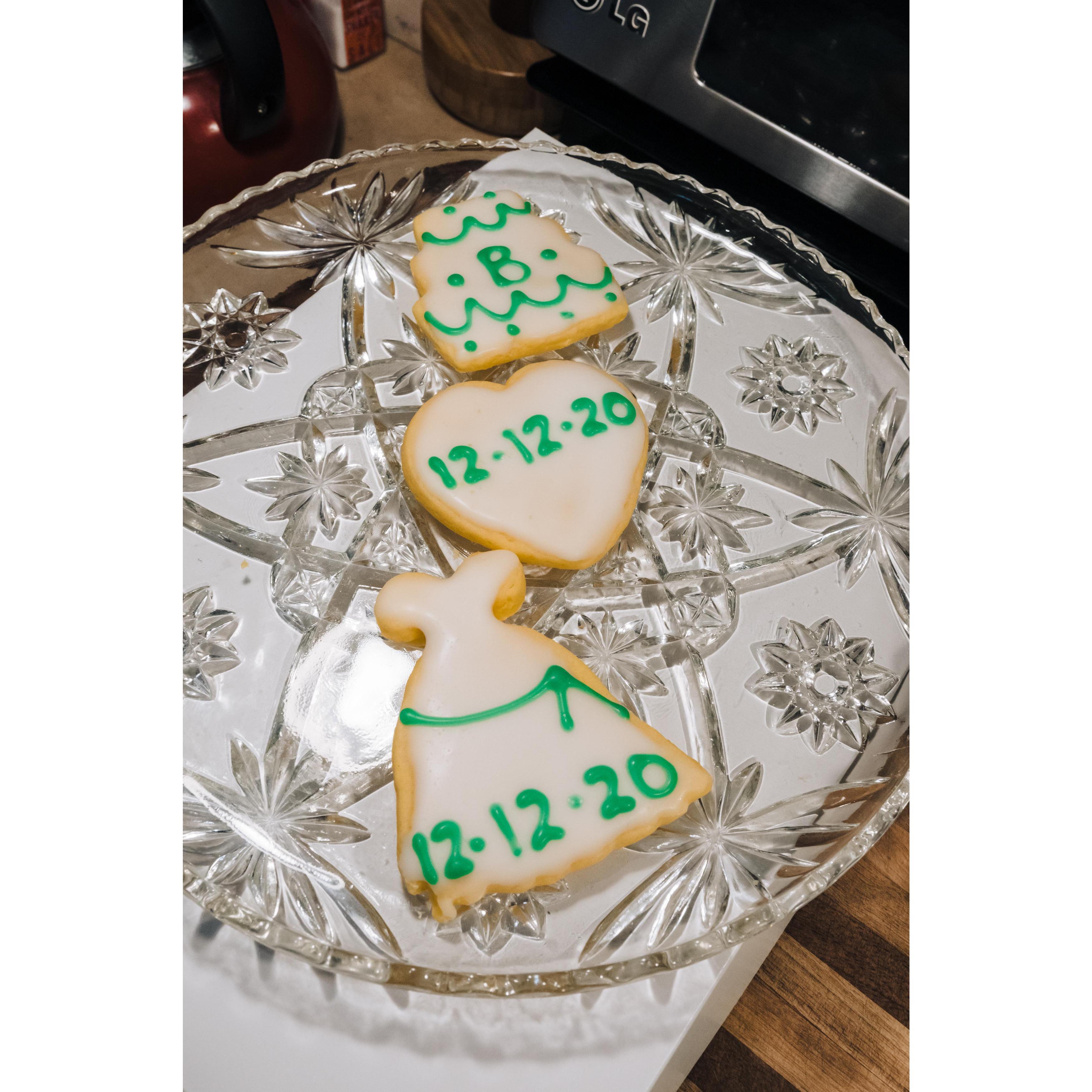 Wedding cookies from Spring Valley Bakery - 12.12.2020