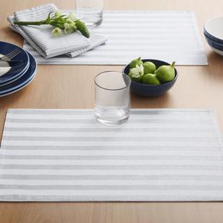 Hand Painted Shirting Stripe Placemat, Set of 4