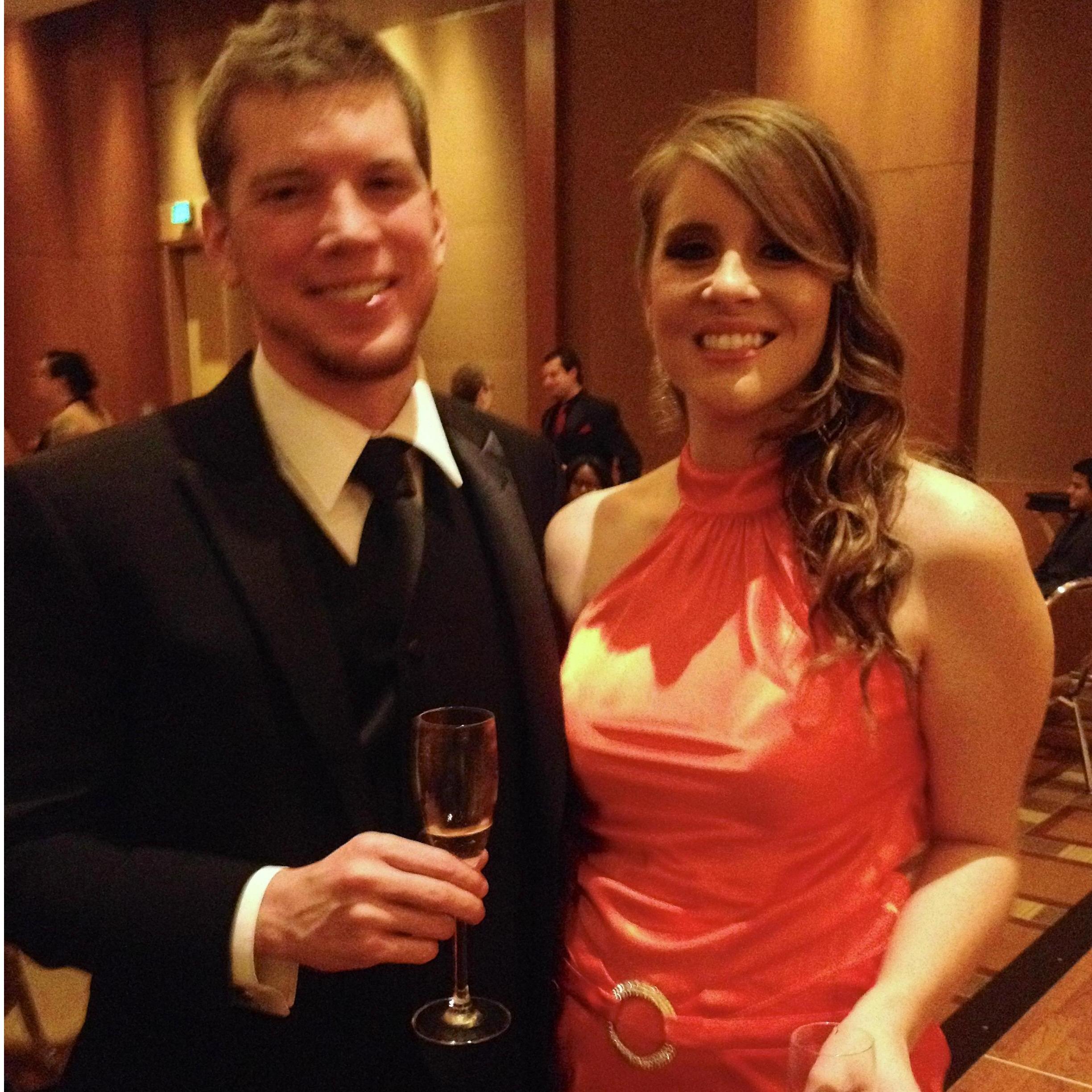 Barristers Ball while Sarah was in Law School