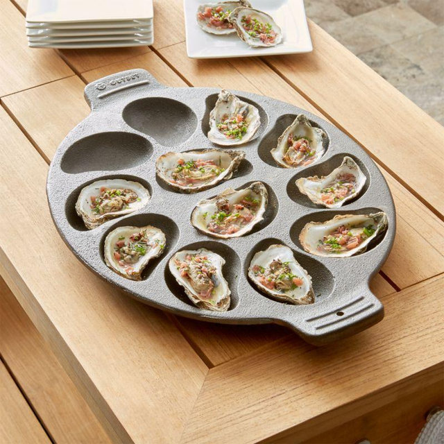 Cast Iron Oyster Grill Pan