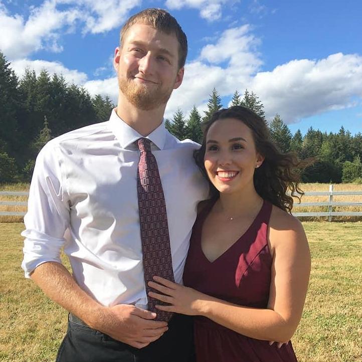 June 2018, At Andi and Seamus's wedding in Monmouth, Oregon.