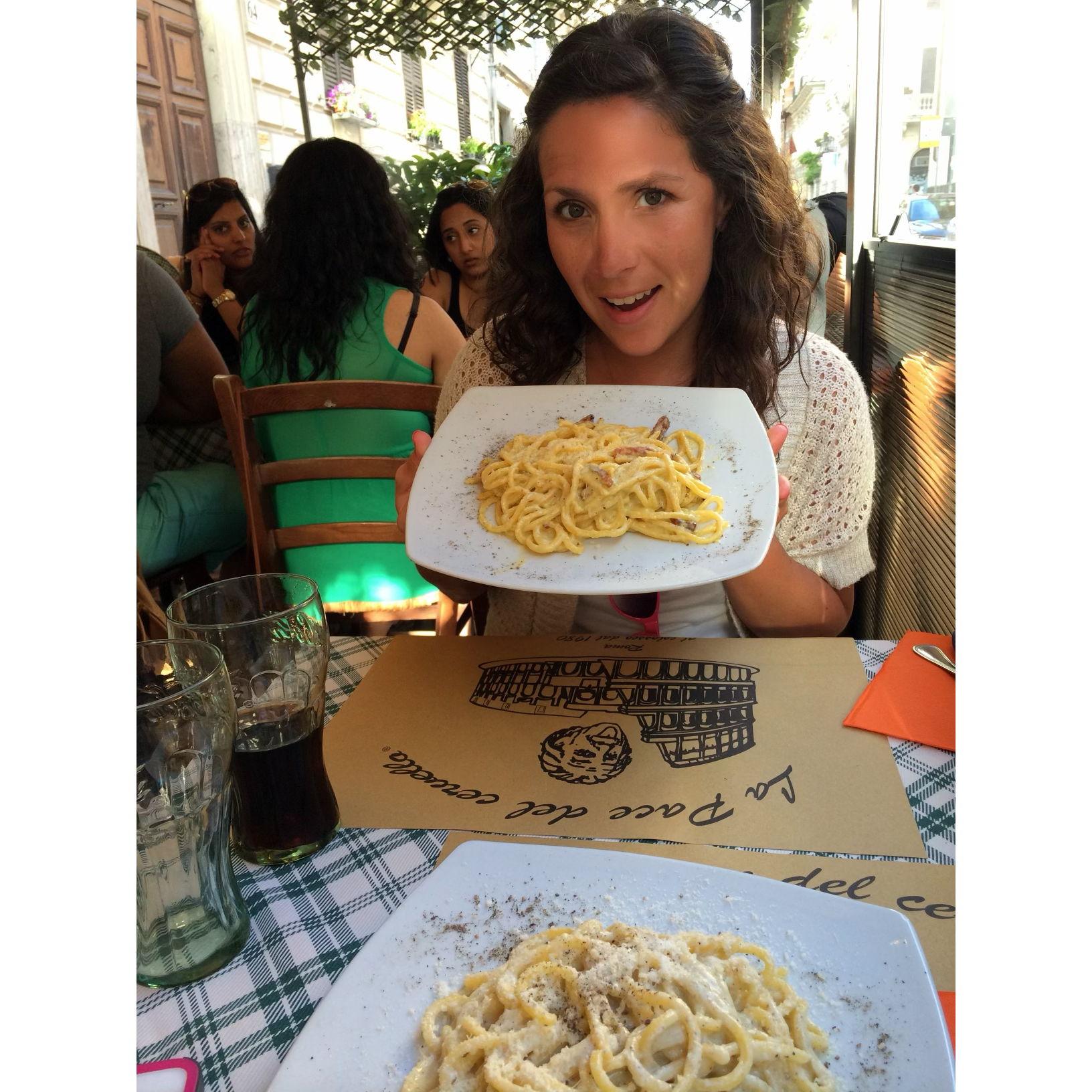 First meal ever in Italy (Rome)