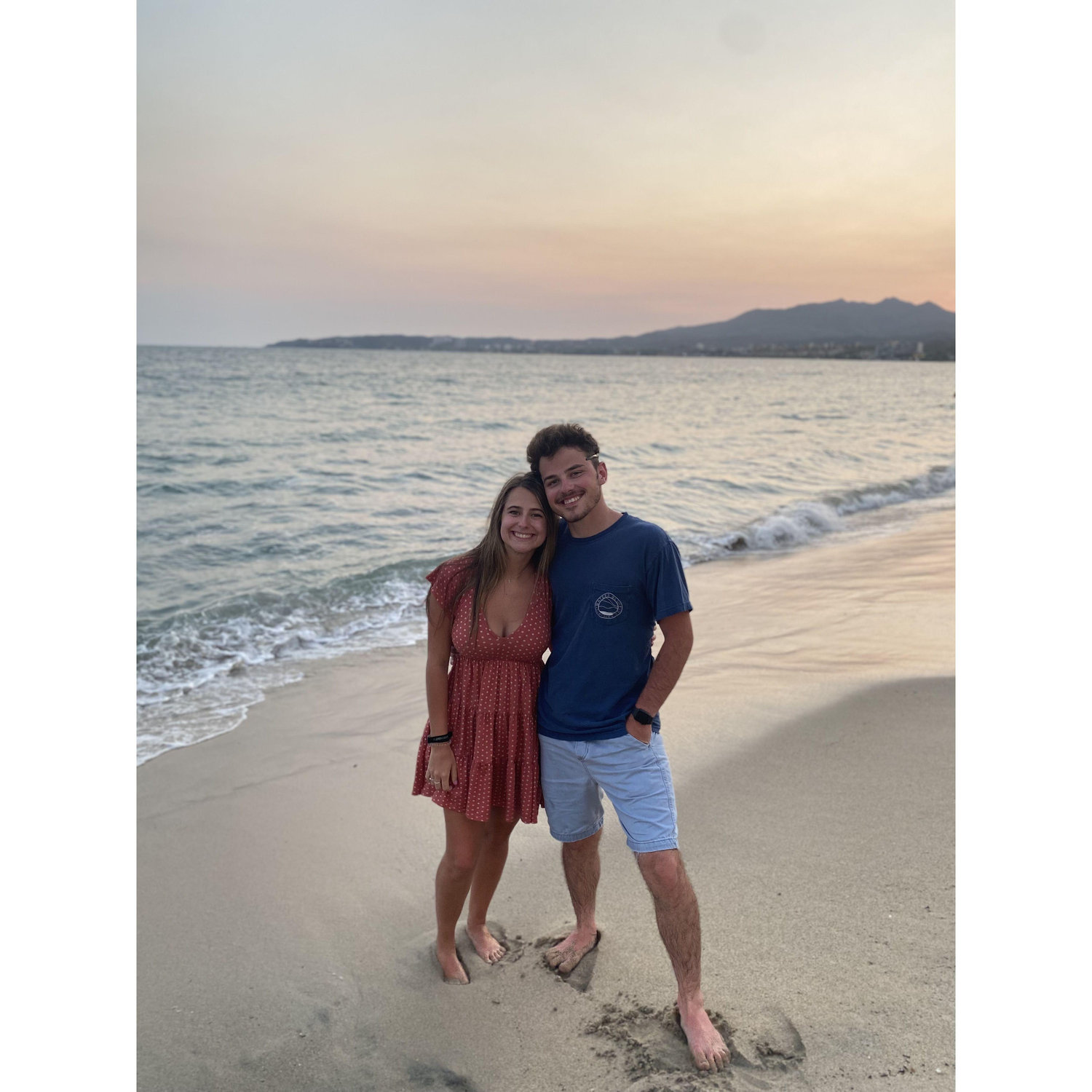 The spot we got engaged in, just 3 years before. But similar outfits lol