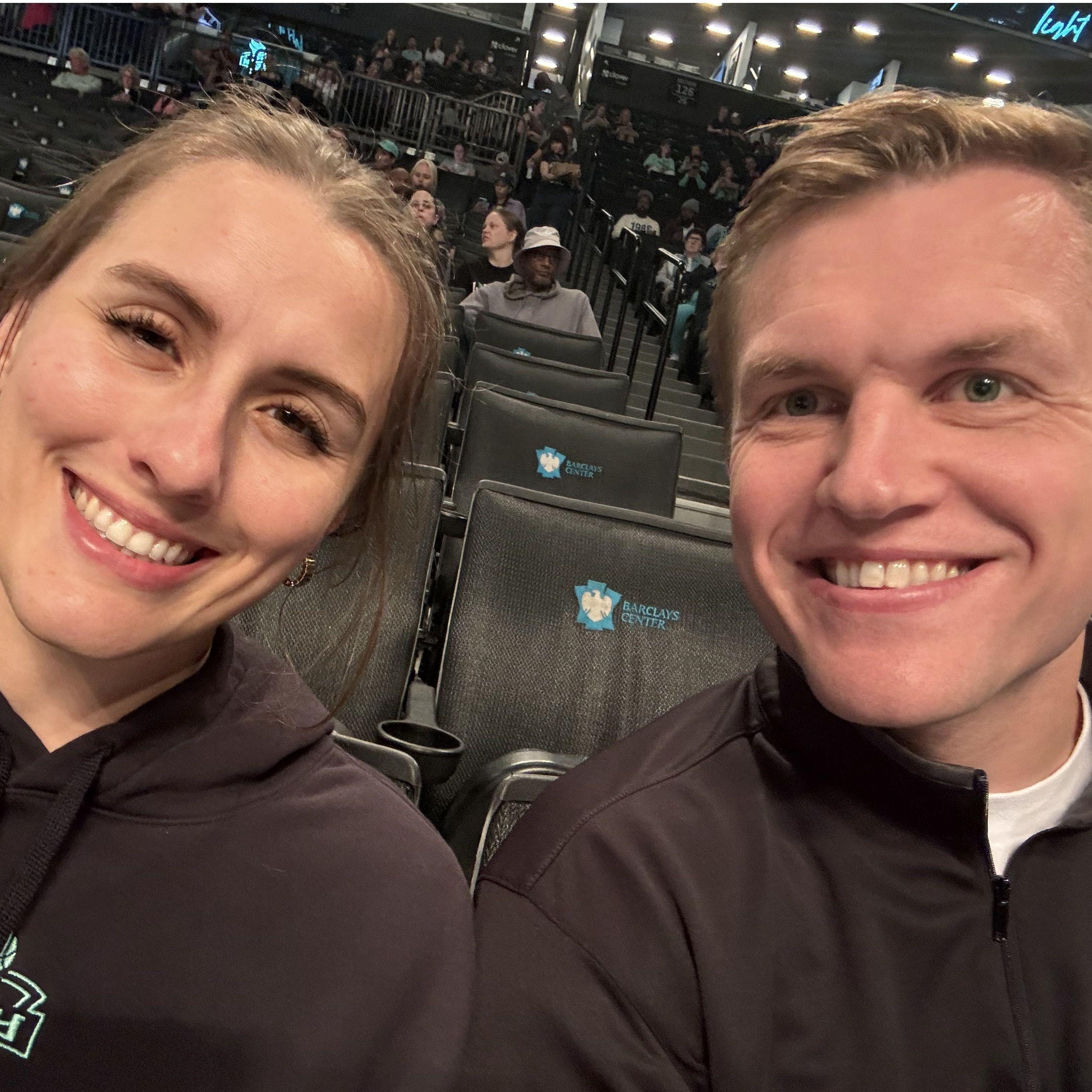 All the basketball games that we go to in NYC! Lindsay still knows nothing about the sport and calls free throws "free balls", but Michael keeps inviting her to games anyway.