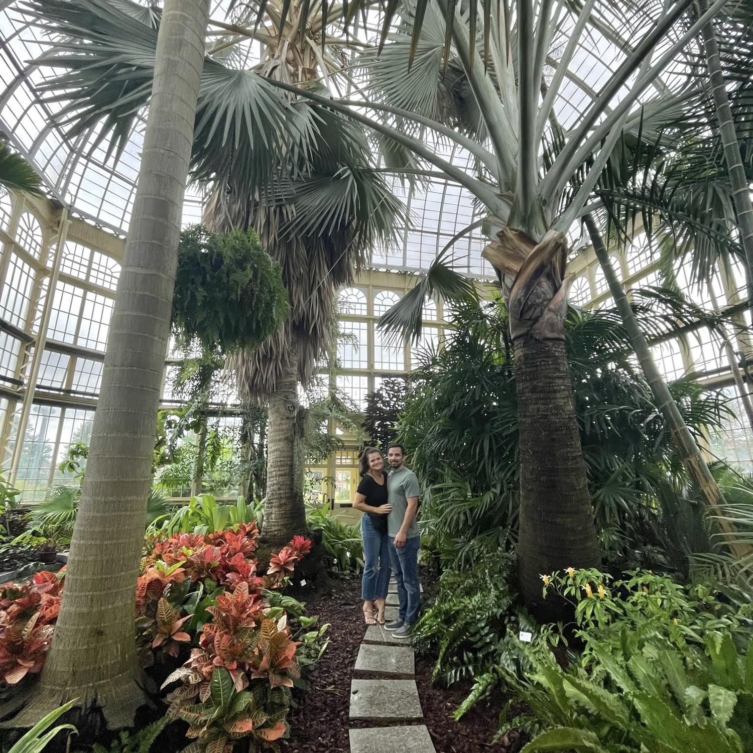 One of our many trips to the conservatory