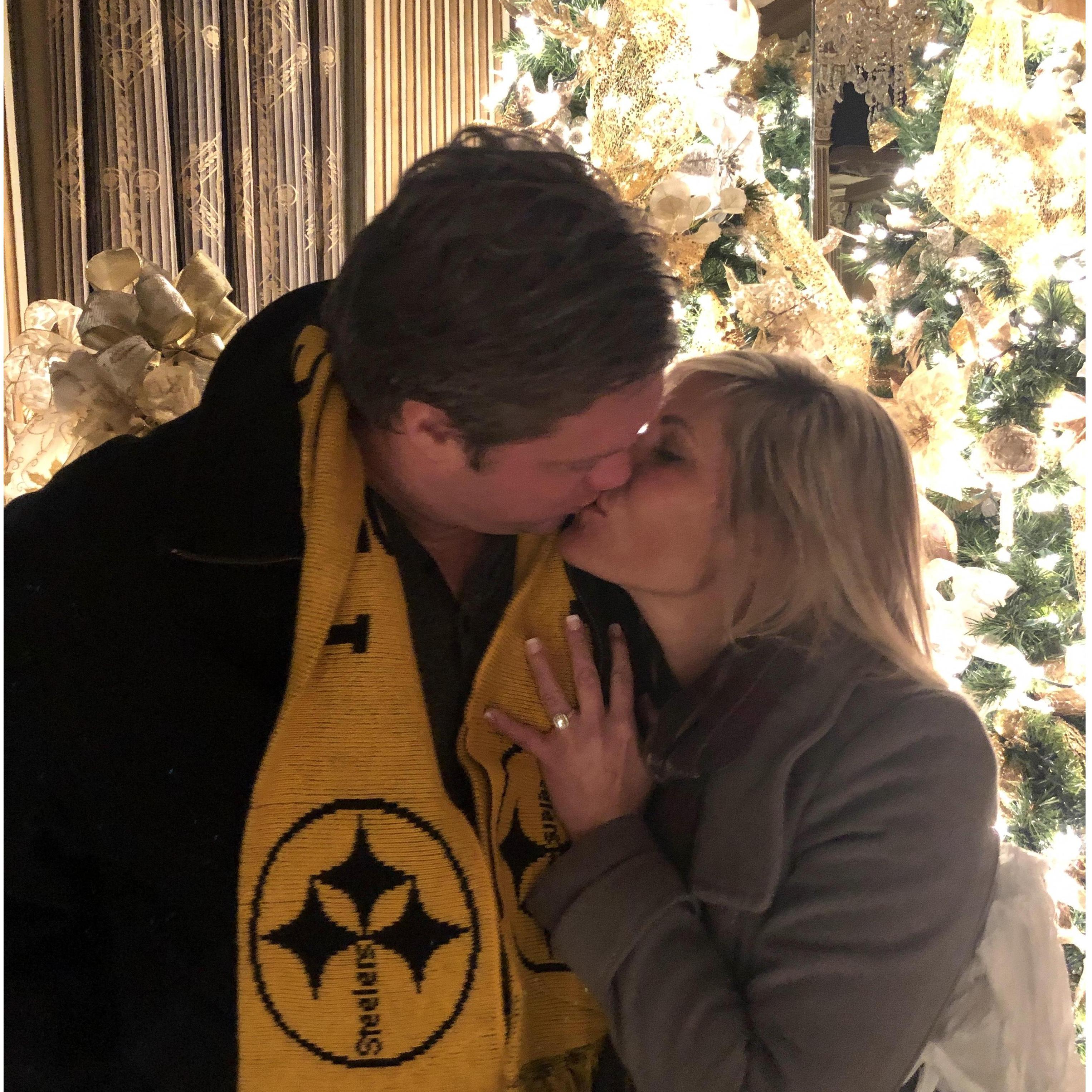 December 22, 2018 - Dinner at the world famous LeMont Restaurant after Lance proposed to Kate in Pittsburgh, Pennsylvania.