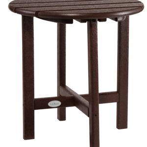 All-Weather Round Side Table - Mahogany