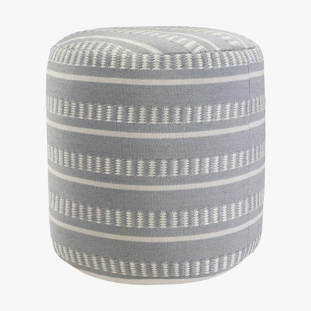 Blue Canaan Recycled Yarn Outdoor Pouf
