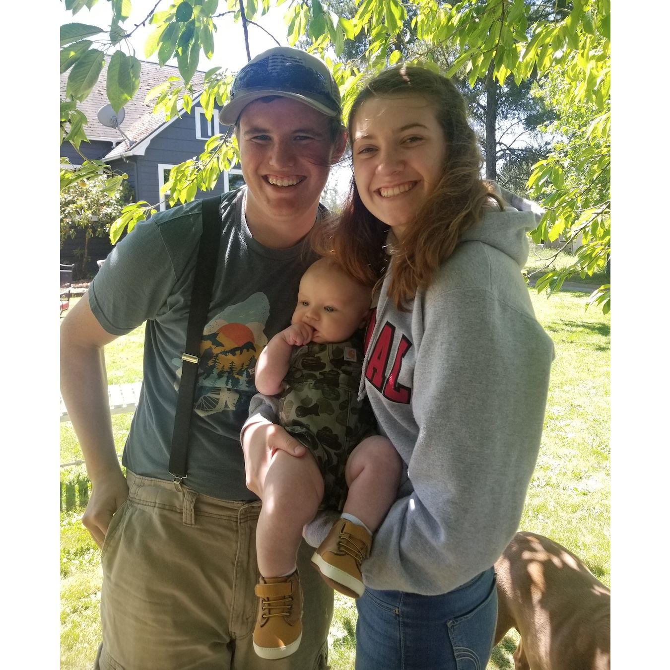 Jaren's high school grad party with baby Mack!