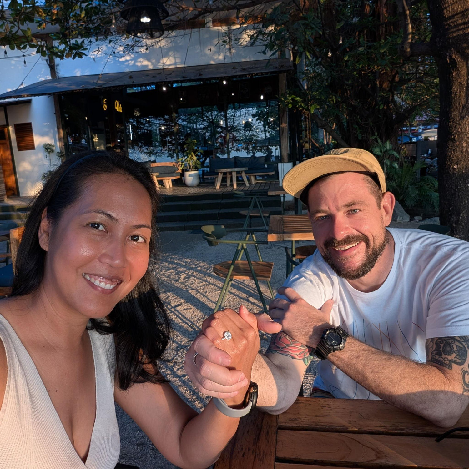 The day of engagement, Tamarindo, Costa Rica