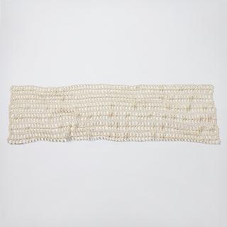 Open Crochet Linen Table Runner