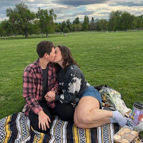 Erin proposes in Cheesman Park!
