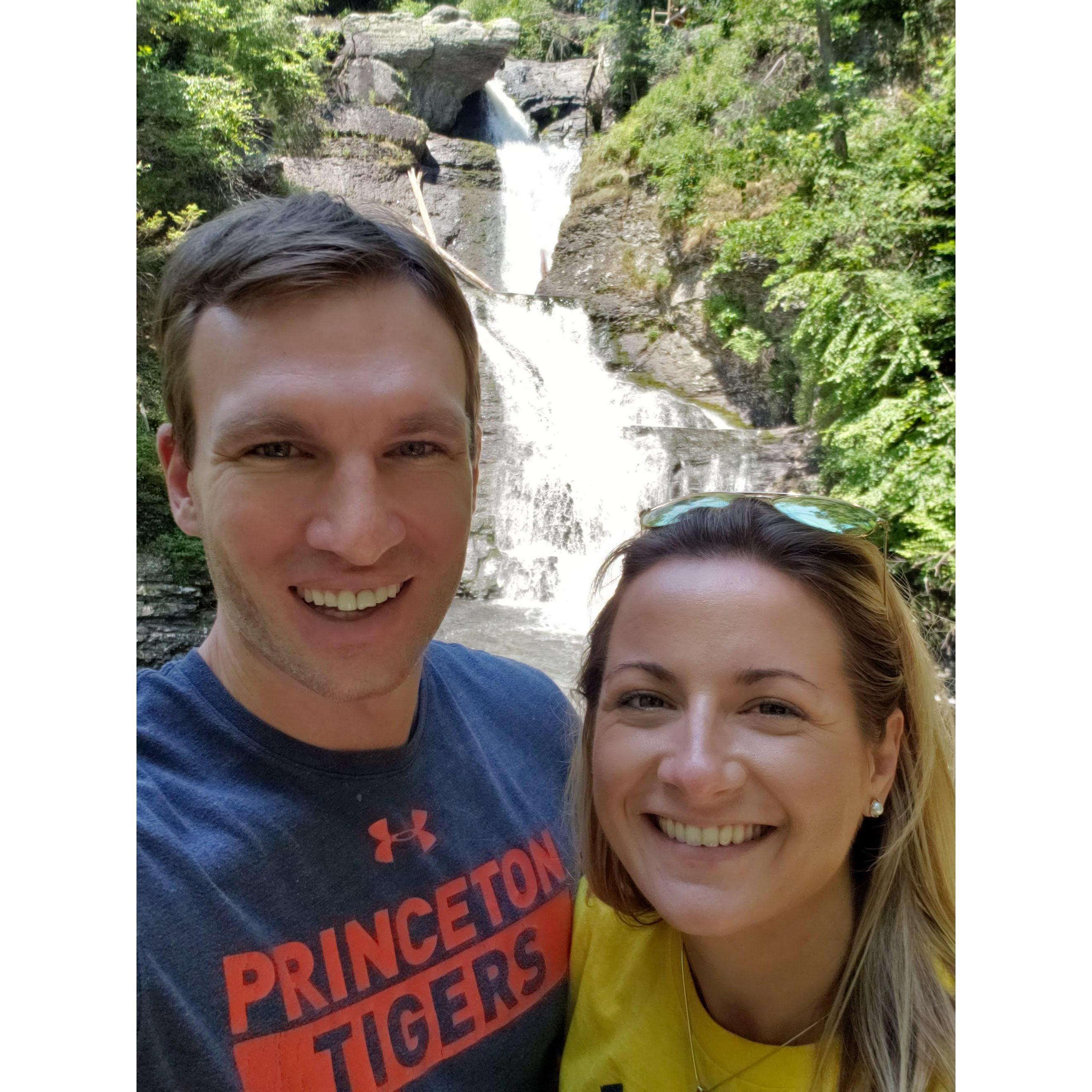 Still chasing waterfalls at our 1 year anniversary.