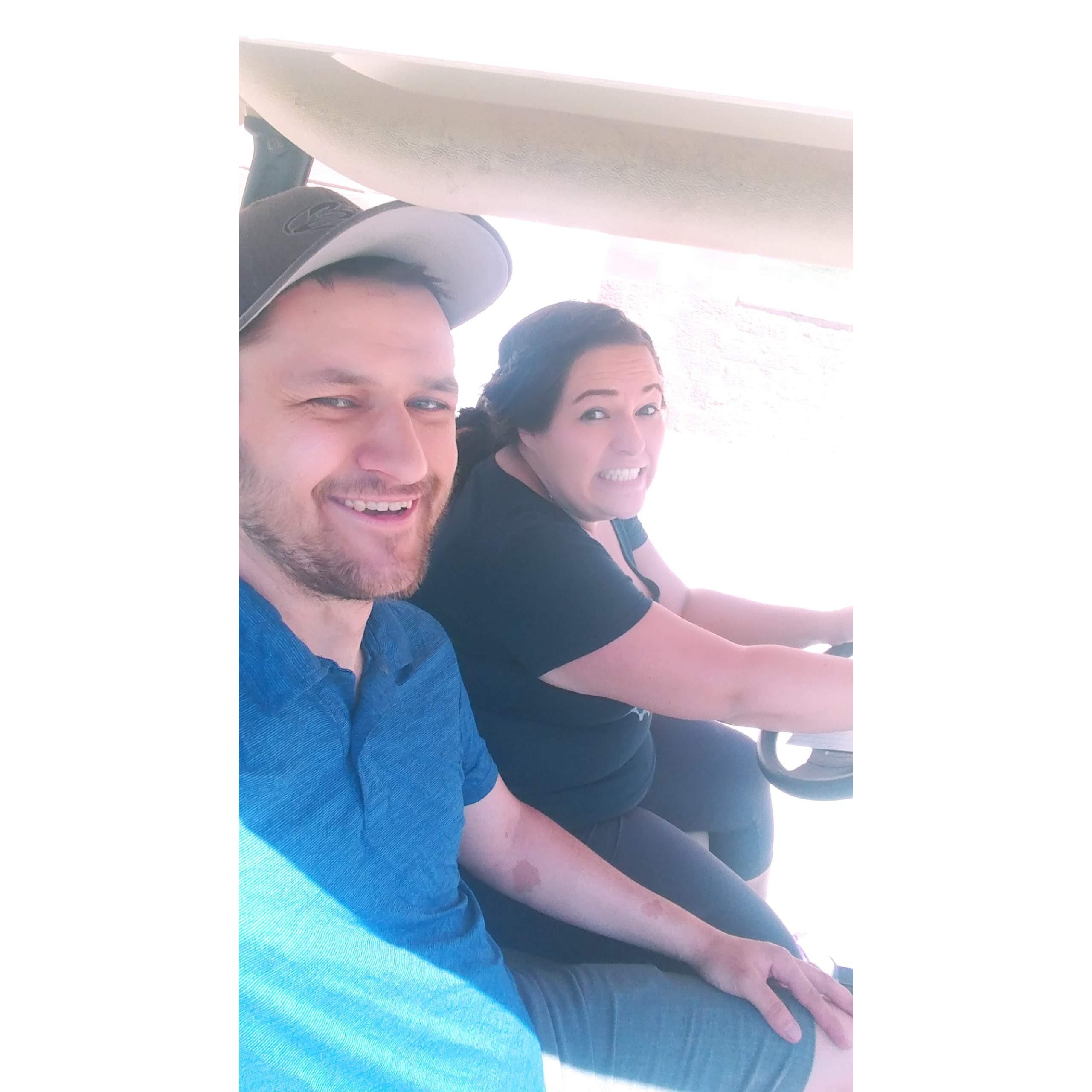 GOLFING!
