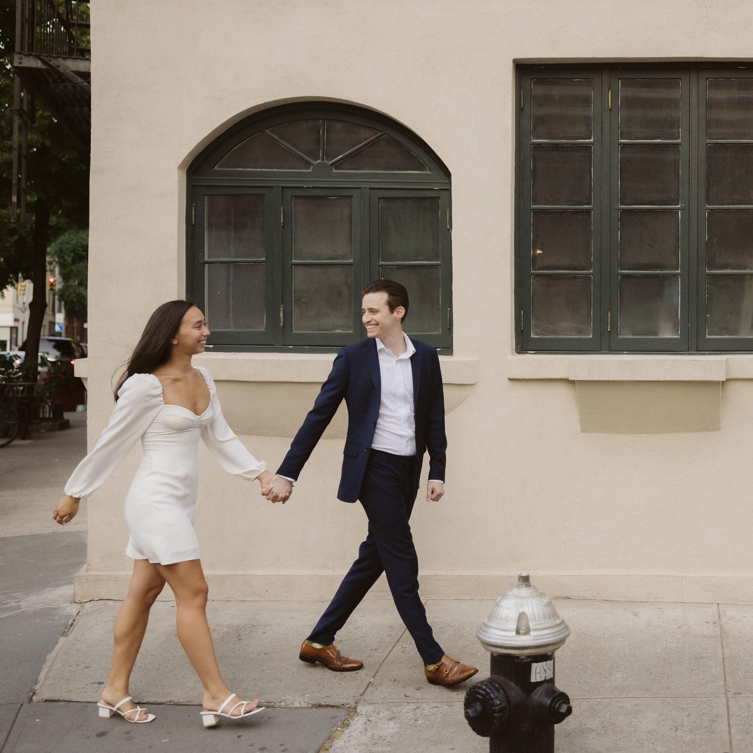 Engagement photo session in the West Village