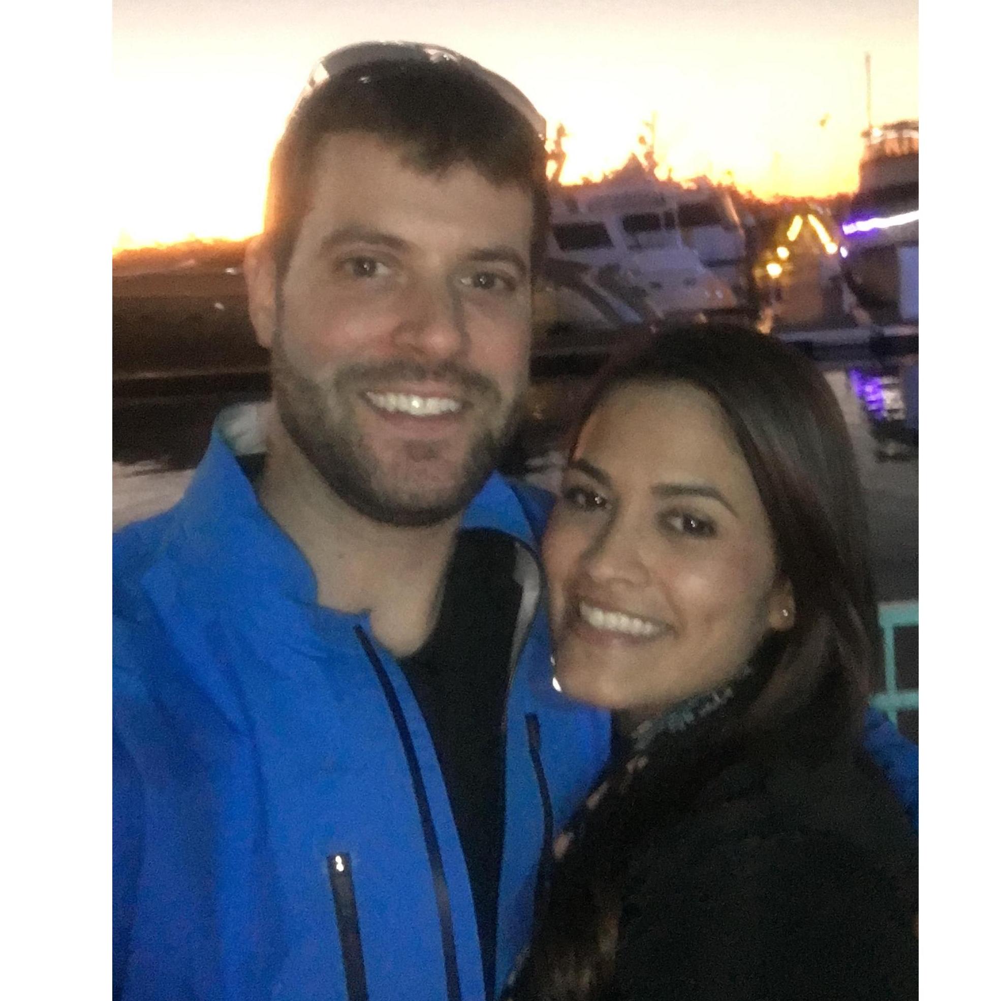 Our first selfie when we first met in person!