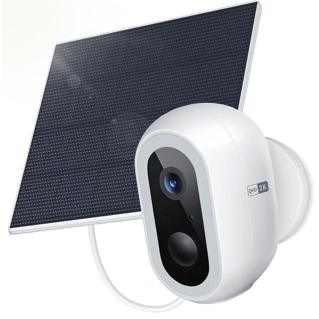 Laview 2K Solar Security Cameras Wireless Outdoor, Rechargeable Battery Wifi Cameras for Home Security with Spotlight Color Night Vision,Siren Alarm,AI Human Detection,IP65,2-Way Talk,Cloud/SD Storage