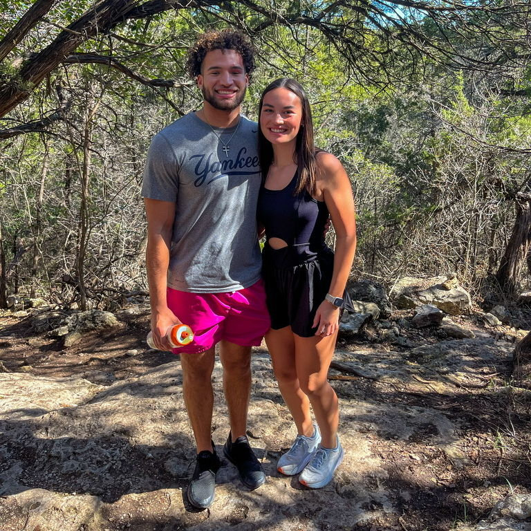 One of our favorite activities together is hiking!