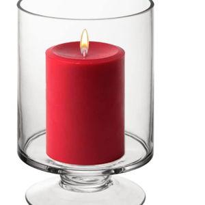 Amazon- Glass Hurricane Pillar Candle Holder 6"