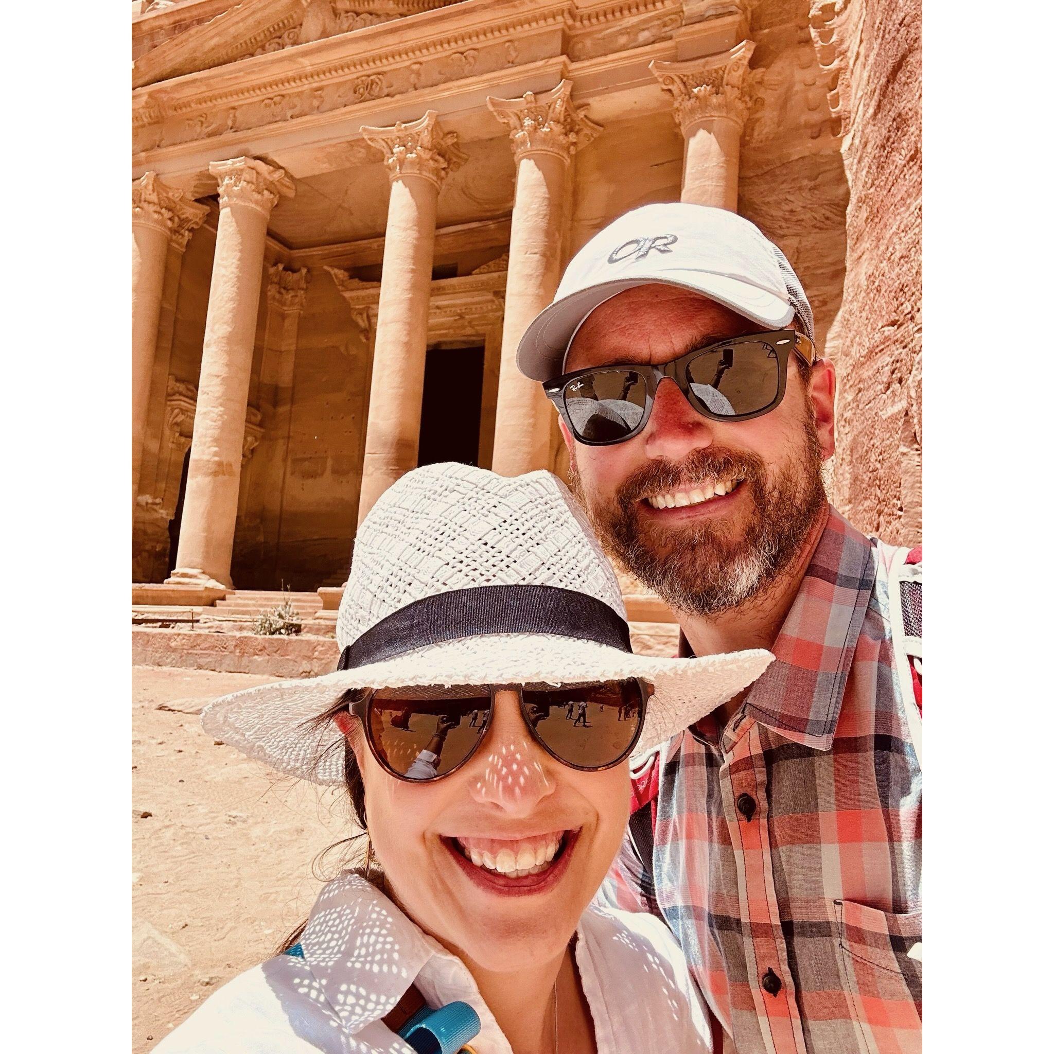 The Treasury at Petra in Jordan.