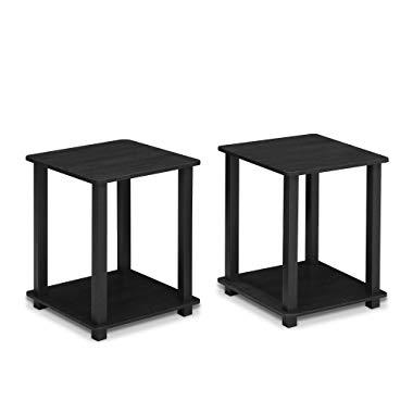 Furinno Simplistic End Table, Americano/Black