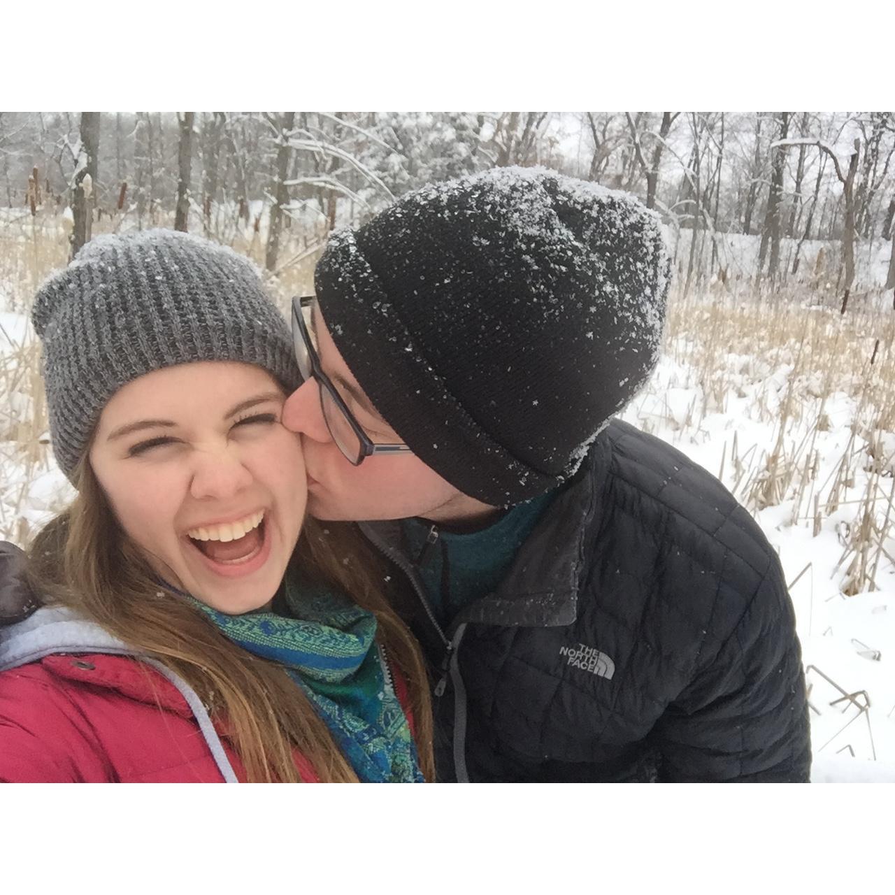 02 . 10 . 18
Zach is so good to me, he braved freezing weather just so I could take time playing in the biggest snowfall I had ever seen