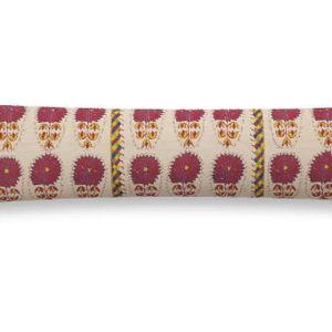 Fuchsia Daisy Suzani Pillow