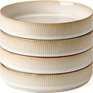 7.5" Pasta Bowls Set of 4 - Cappuccino White