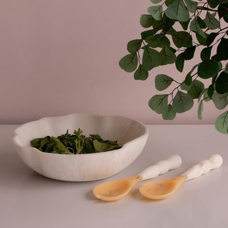 Resin Sorbet Large Wavy Round Bowl
