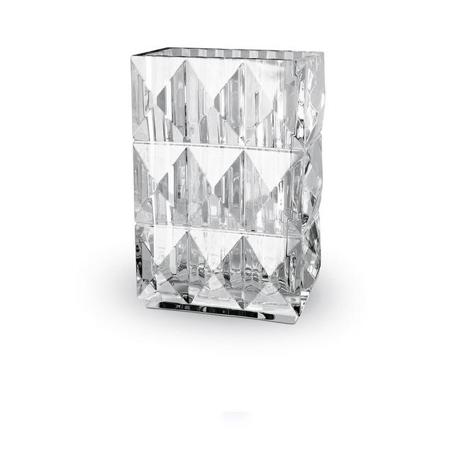 BACCARAT LOUXOR RECTANGULAR VASE - CLEAR