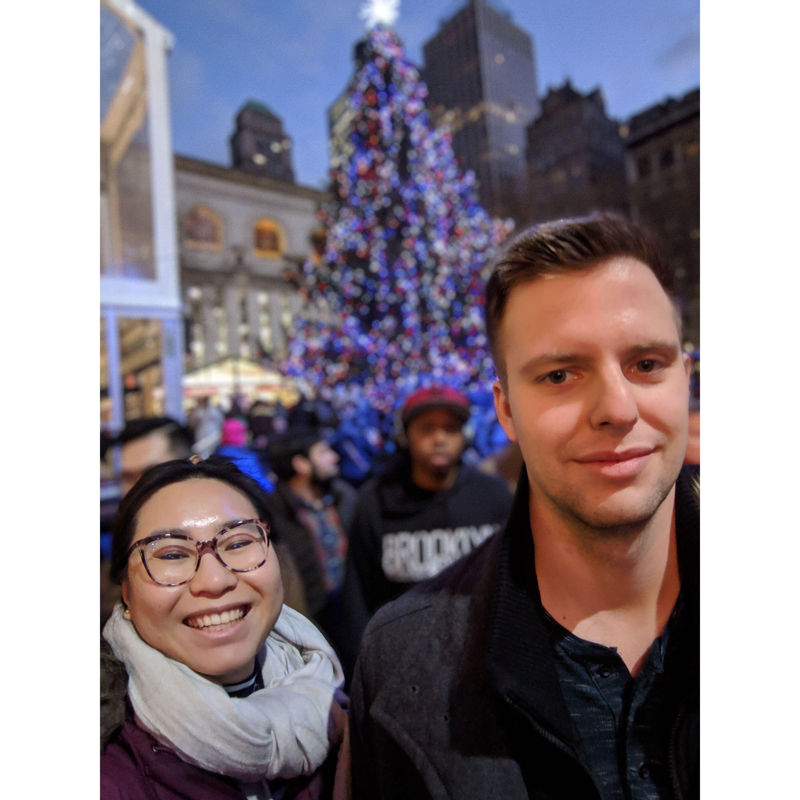 Collin's first time at Bryant Park (it was stressful)
