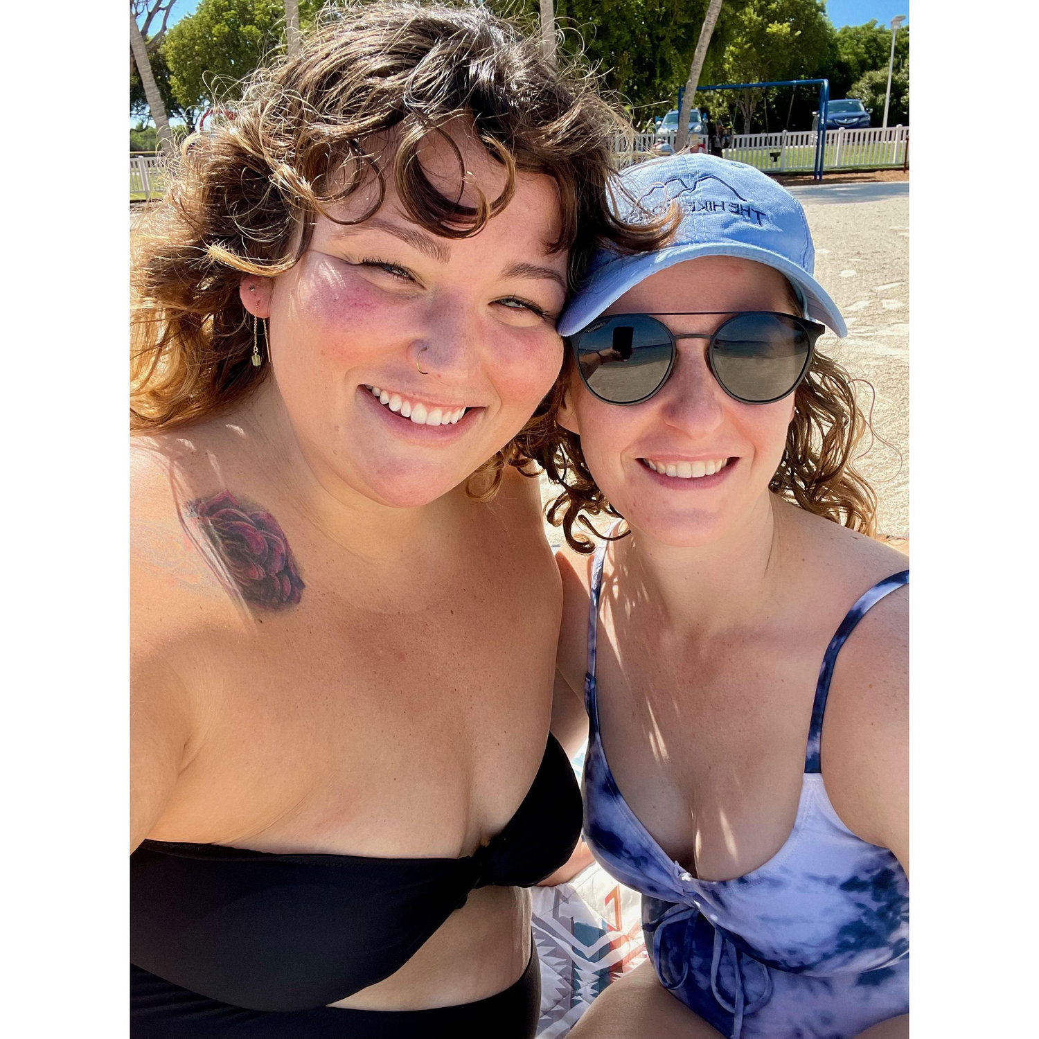 Relaxing on the beach in the Keys