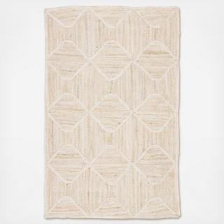 Sisal Bow Natural Trellis Rug