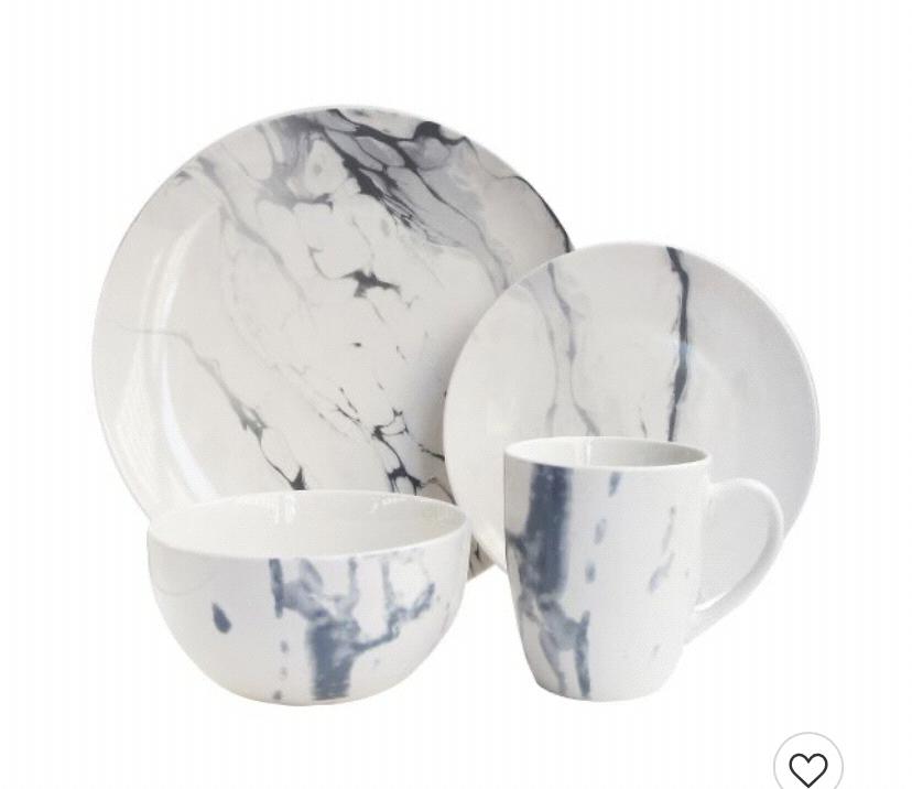 Marble plate set