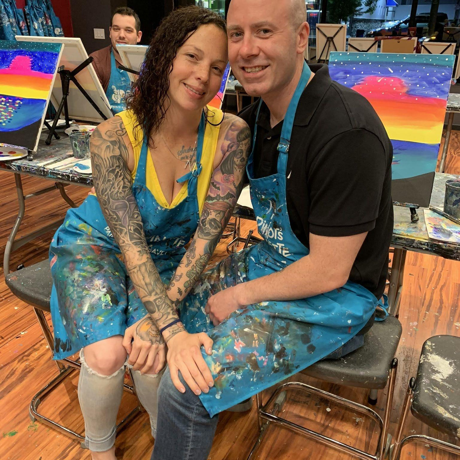 Sip & Paint date night.