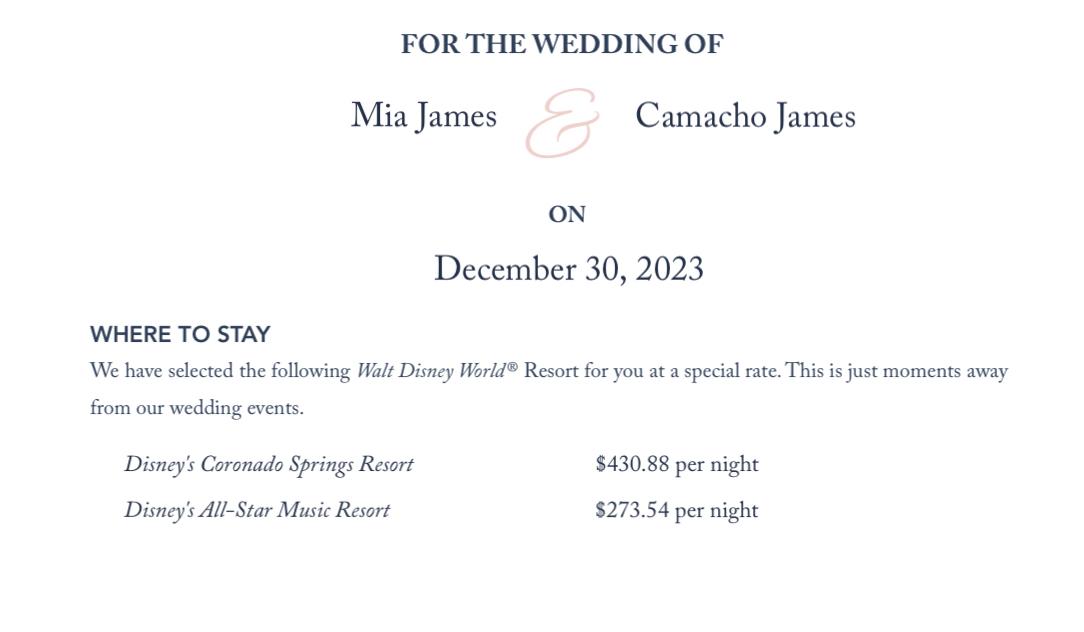 The Wedding Website of Mia Bradford and Camacho James