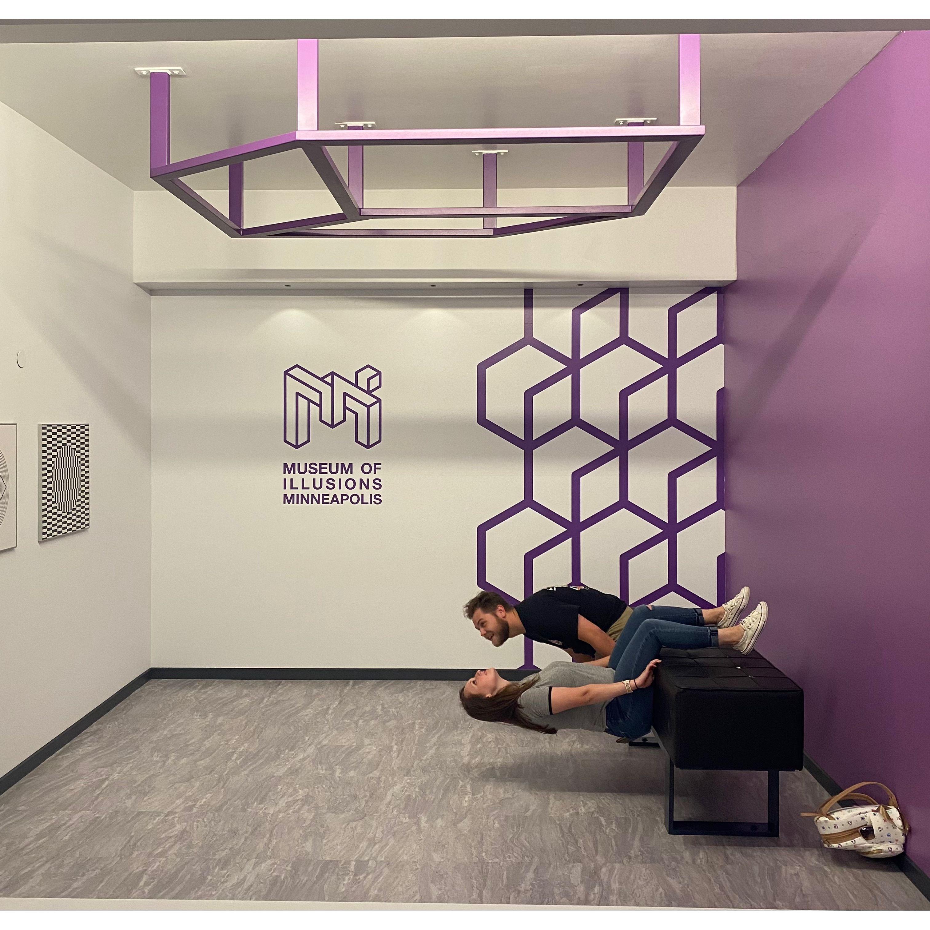 We went to the Museums of Illusions at Mall of America and had a ton of fun playing with perspectives!