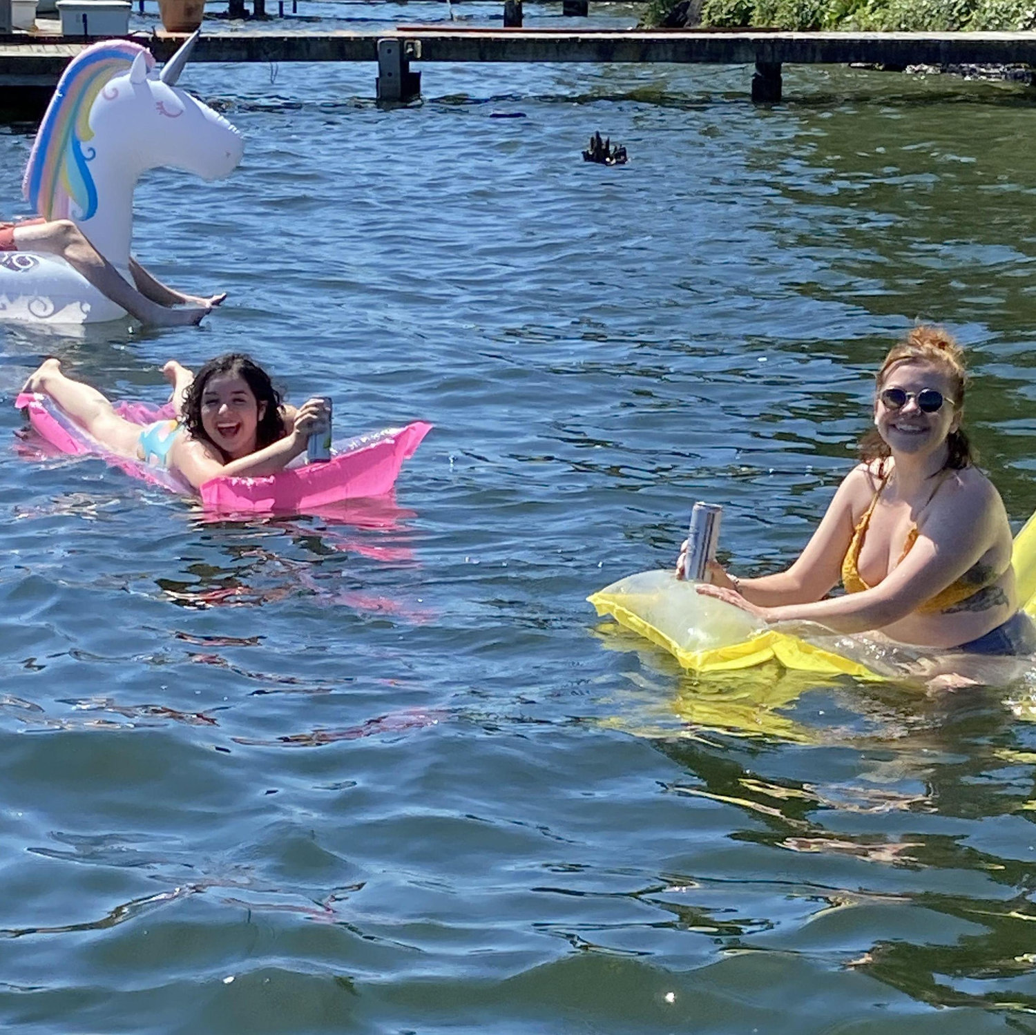 Enjoying some lake in Seattle during White Claw Summer