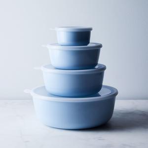 Food52 x Rosti Mepal Melamine Nested Storage Bowls Retro Blue