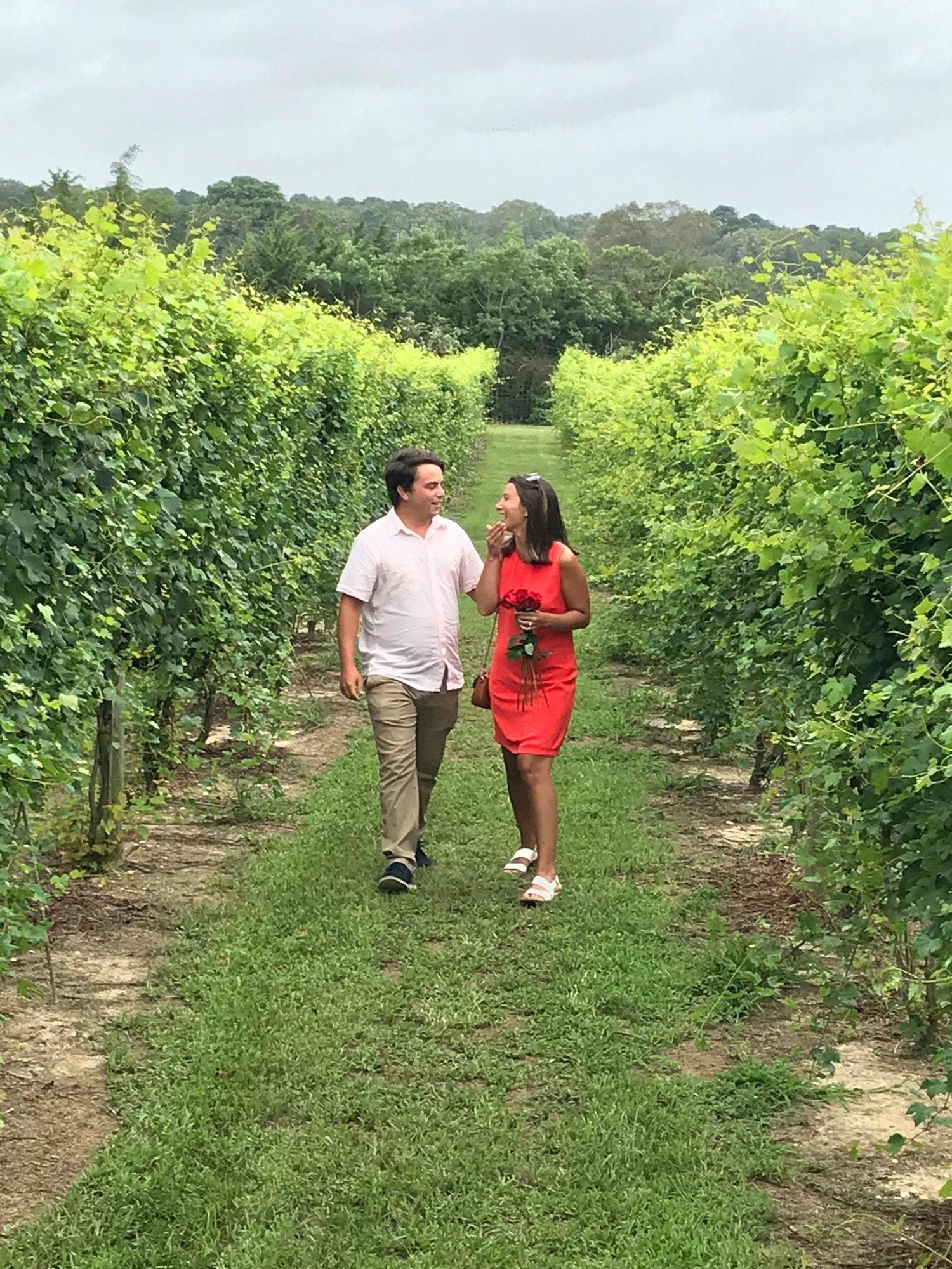 We got engaged at Natali Vineyards on August 17, 2020!