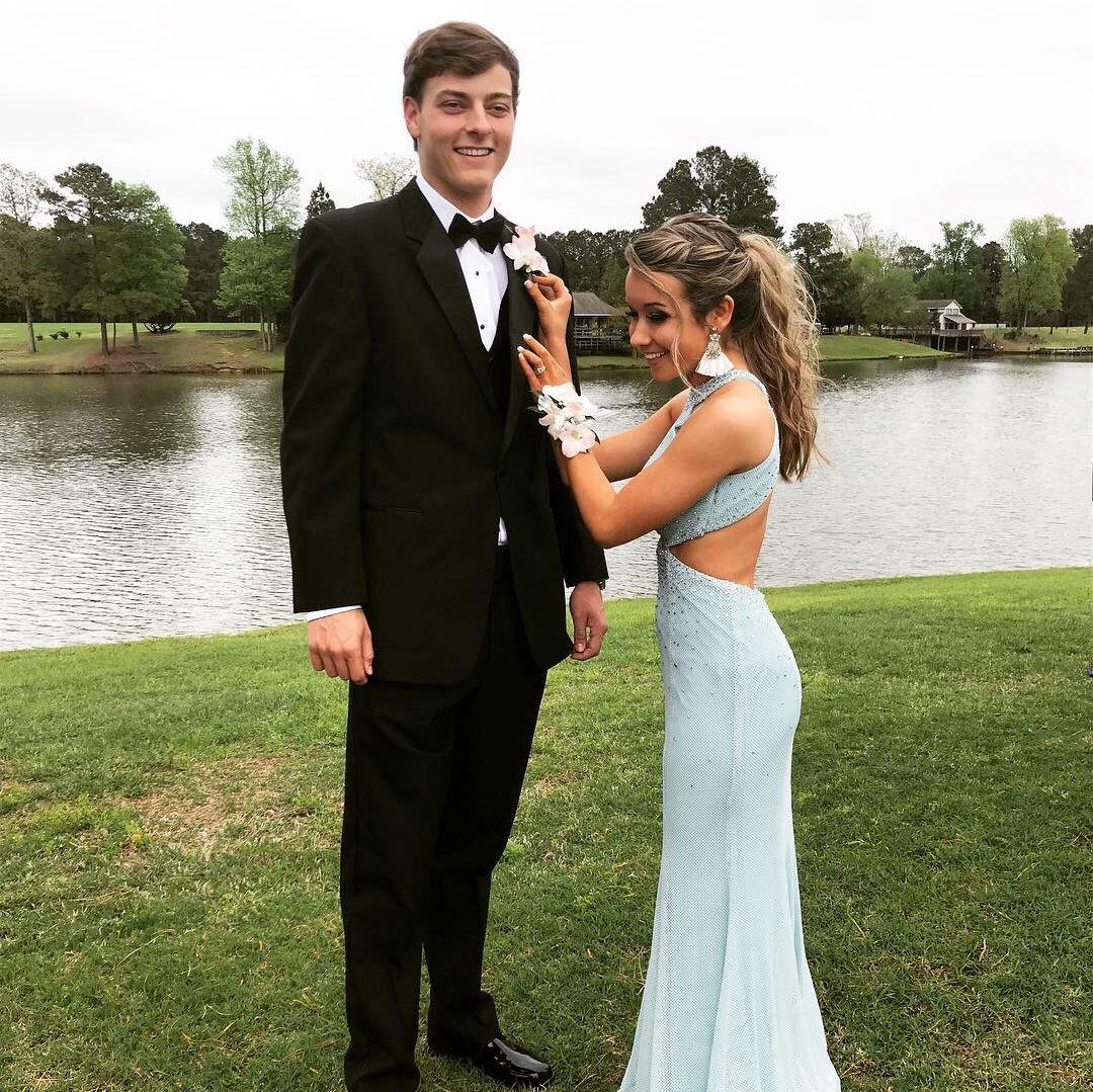 Our first prom together! Faith's junior year prom and Shea's senior year prom. April 2019