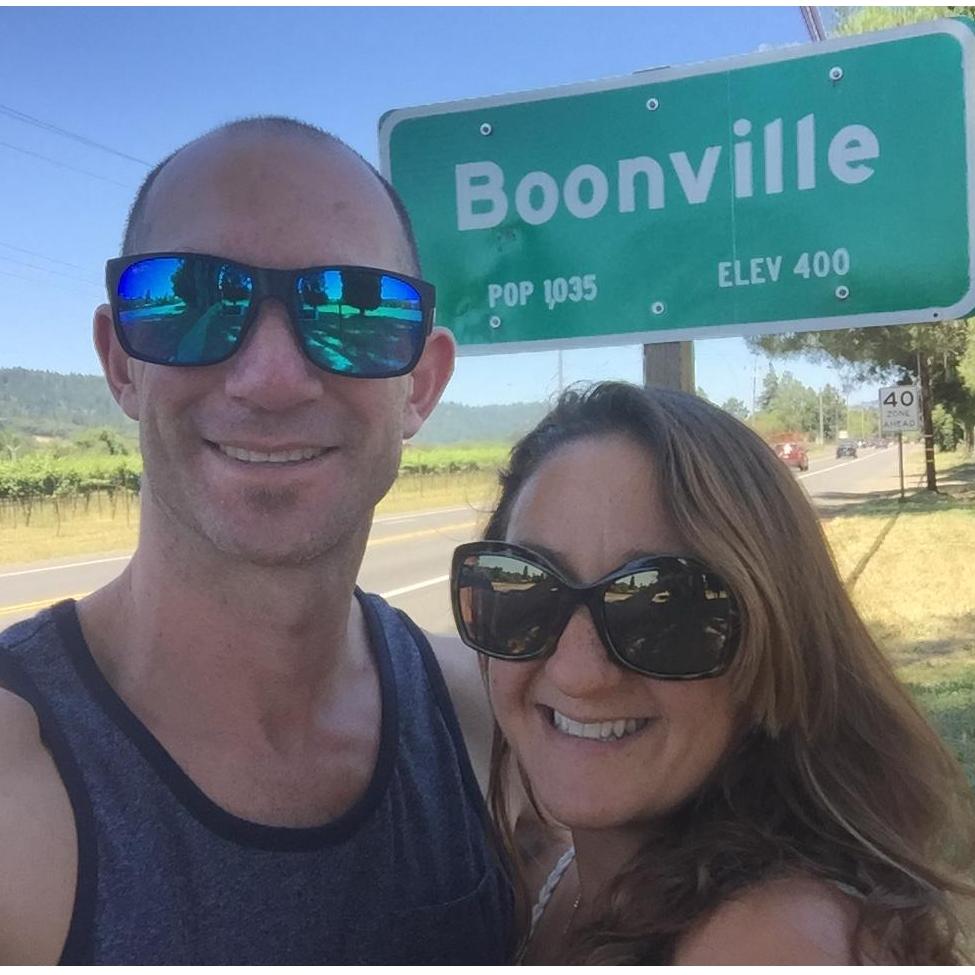 On our way to Boonville......population 1,035 + 2 !
