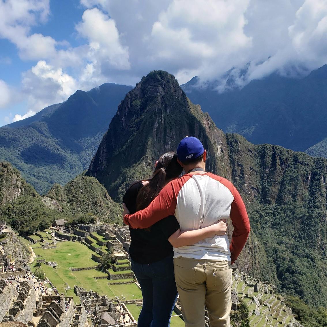 Here we are in Peru admiring the wonderous Machu Pichu!
