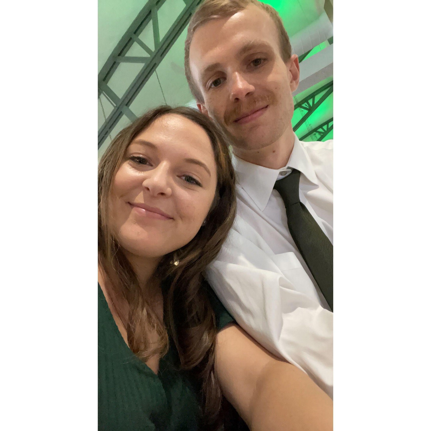 Greg loves Michigan State, Claire does not. She had to wear the retched green to a family wedding that was MSU themed.