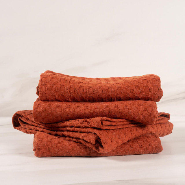 KAF Home, Monaco Jumbo Waffle Kitchen Towel, Set of 4 | Zola