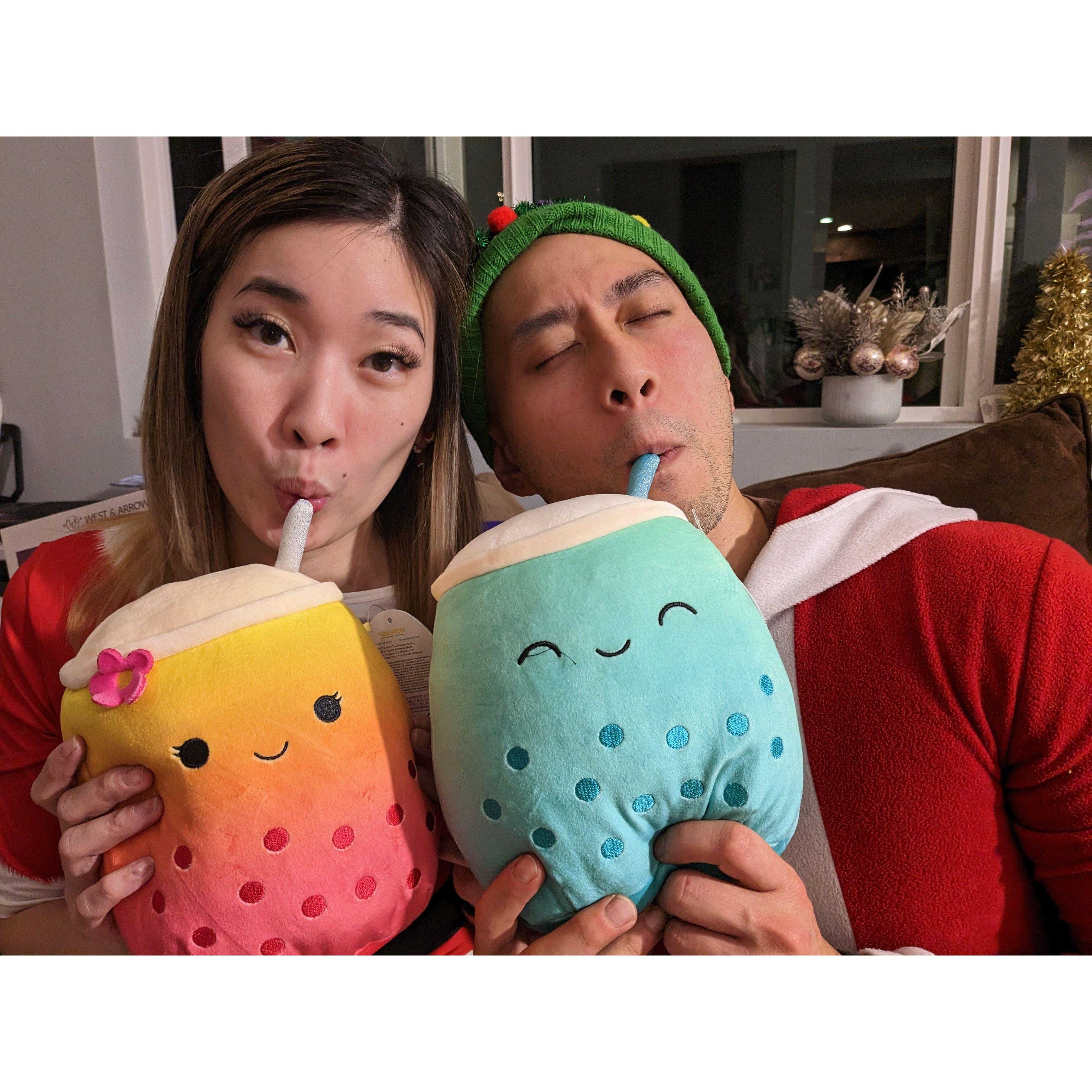 I just realized my Bubbletea matches my eyes.