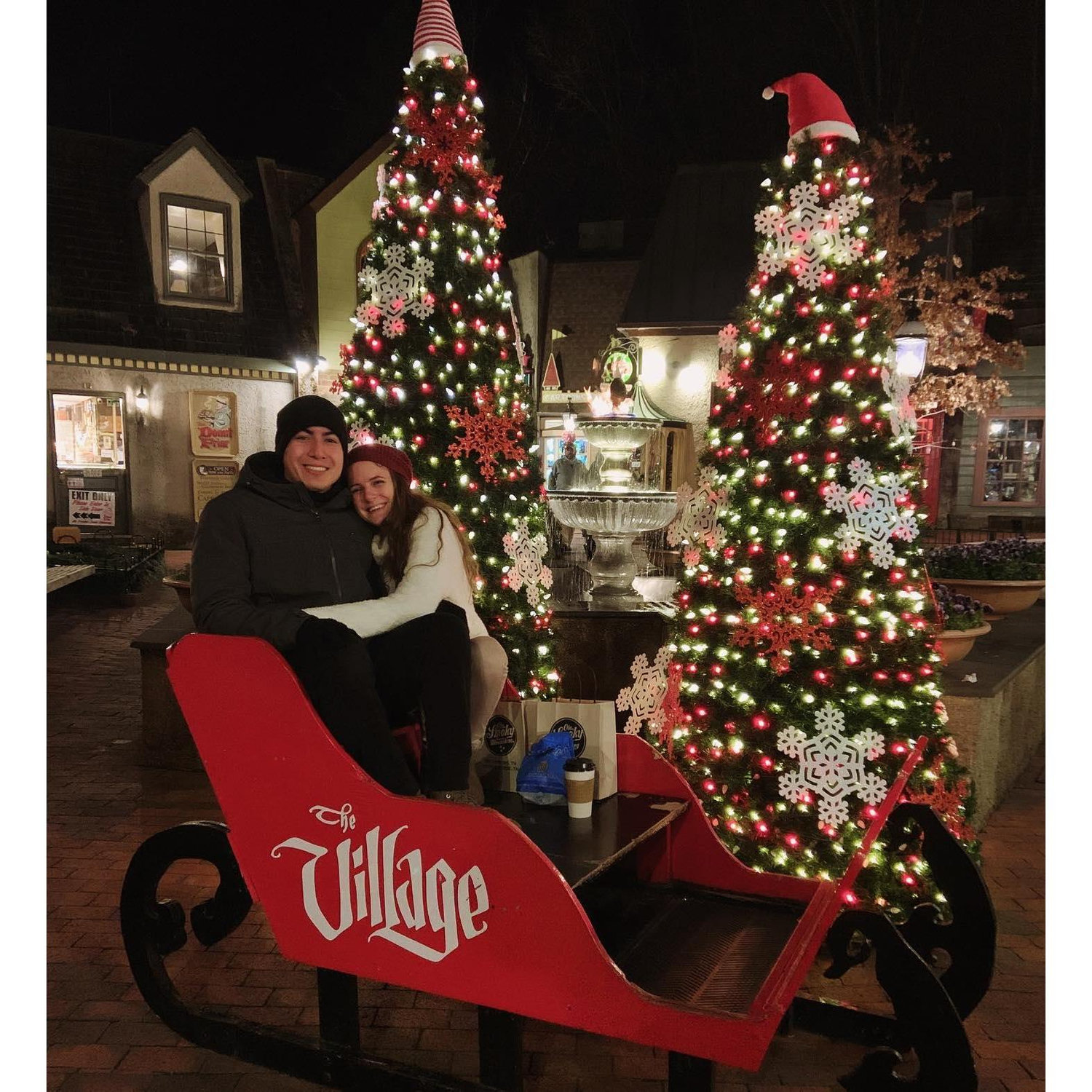 First Christmas vacation together in Gaintlinburg. Dec 2020