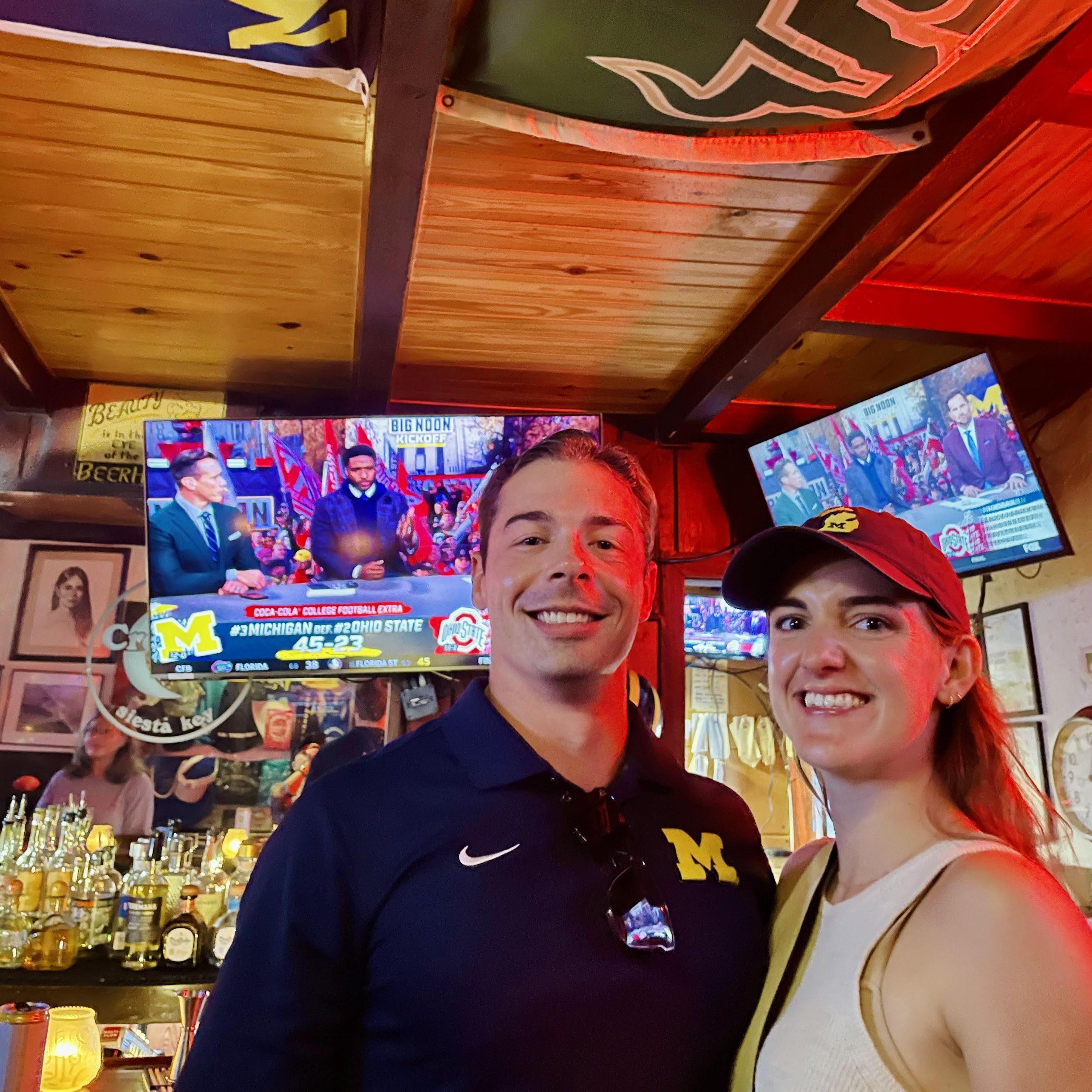 November 26th, 2022: We celebrated the Michigan win over Ohio State in Siesta Key, Florida.